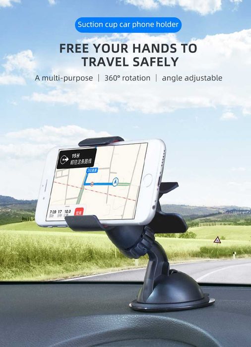 Suporte NOVO para telemóvel smartphone GPS vidro do carro carrinha