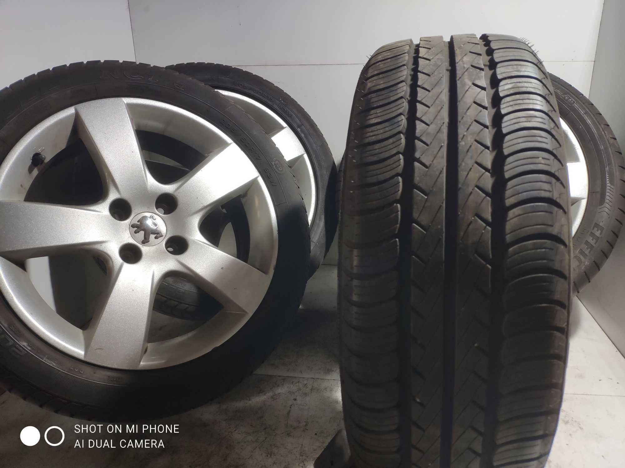 Koła opony felgi 205/50R17 PEUGEOT 4x108 alusy komplet 4szt Goodyear