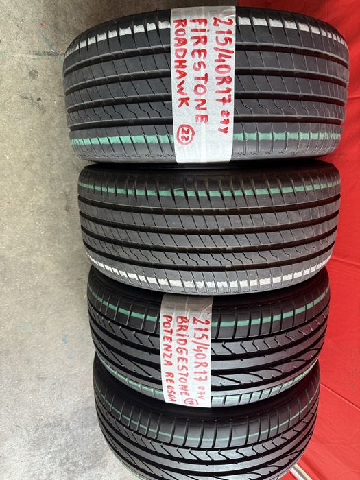 Pneus 215/40/17 Firestone + Bridgestone Impecaveis