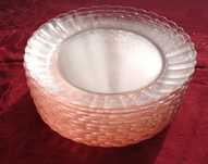 conjunto de pratos em pirex