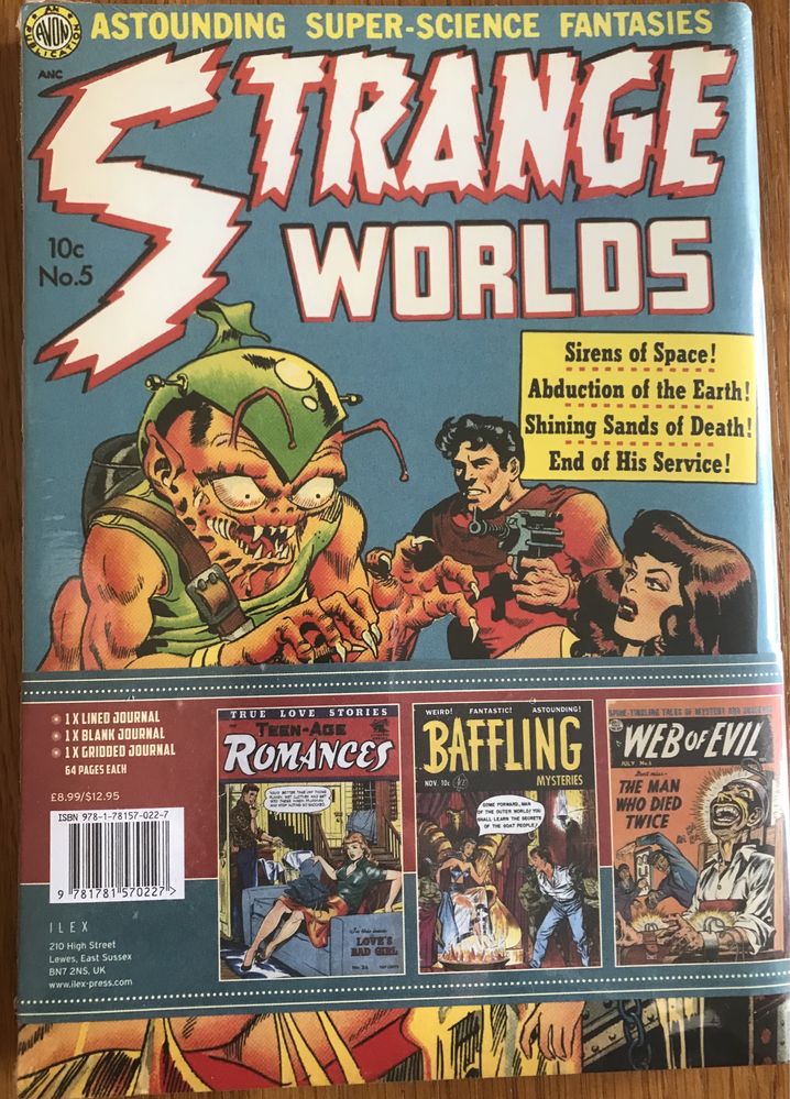 Cadernos Vintage - Retro Comics - NOVO - Selado