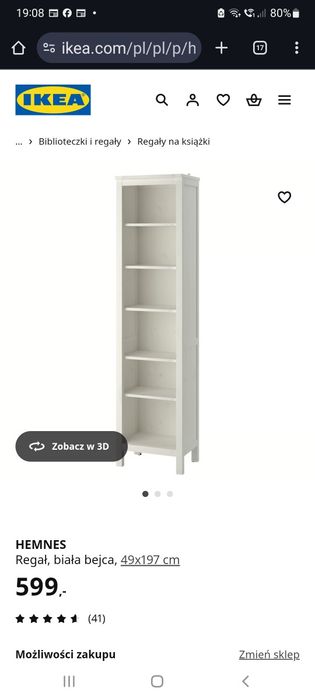 Regał hemnes ikea