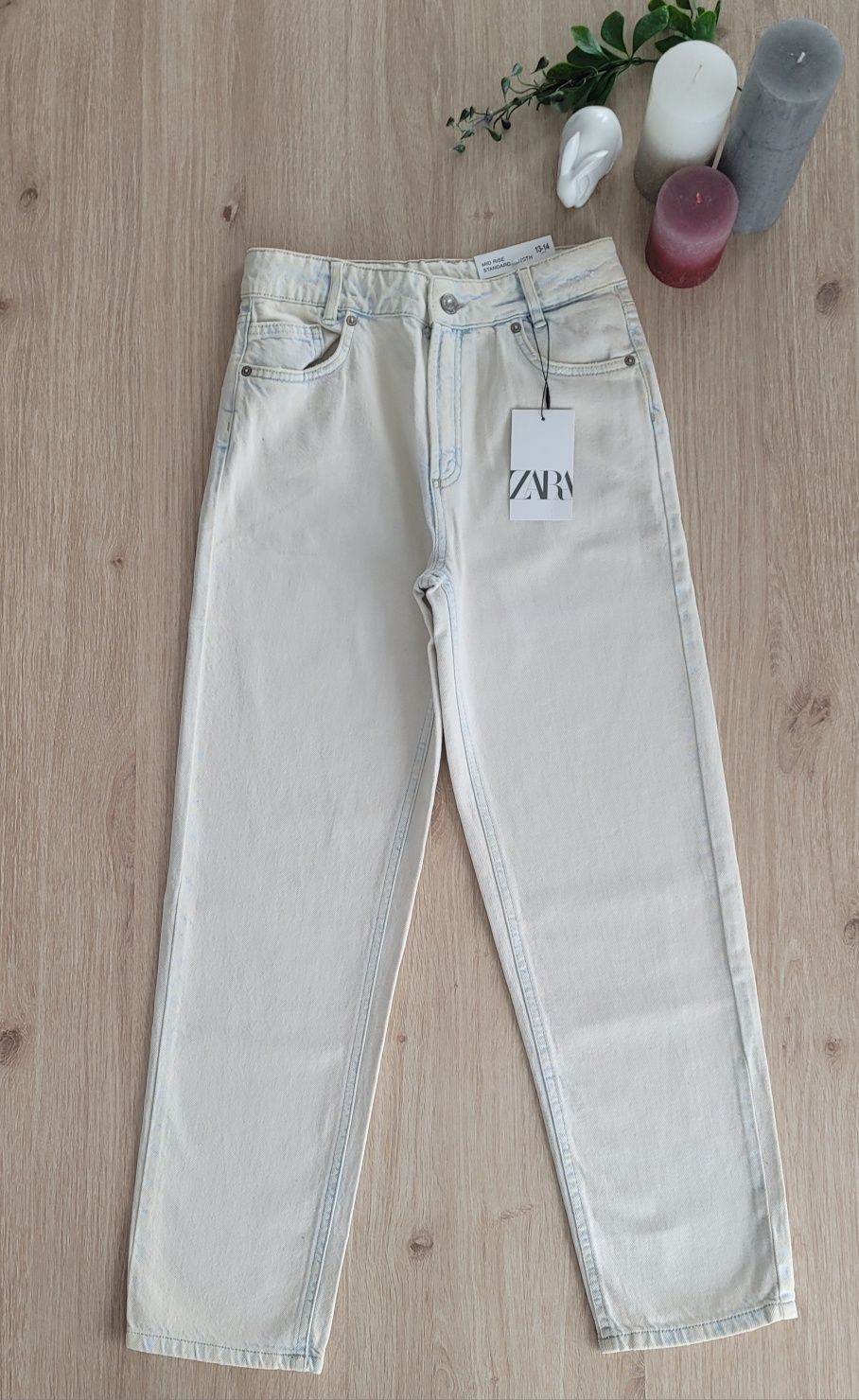 Nowe jeansy mom fit Zara 164