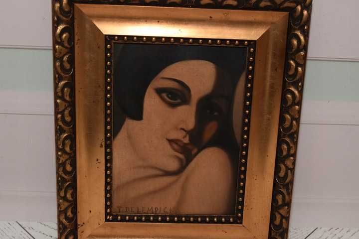 TAMARA De Łempicka - Portret Kobiety - Kobieta - Art Deco-Obraz Olejny