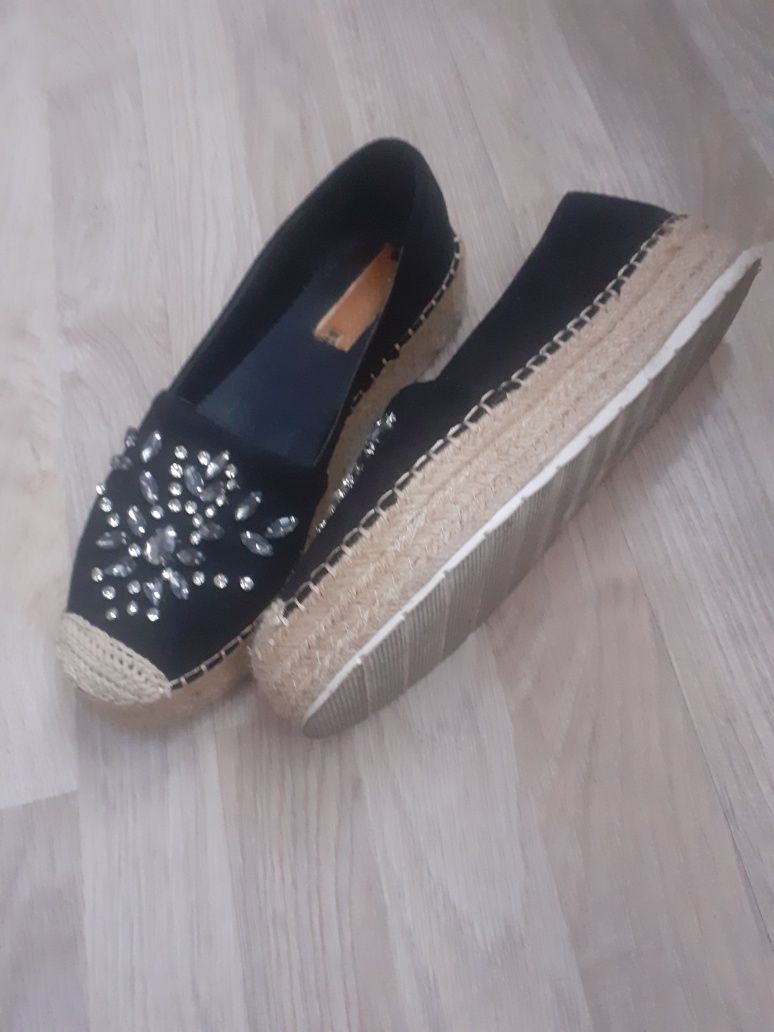 Buty espadryle czarne