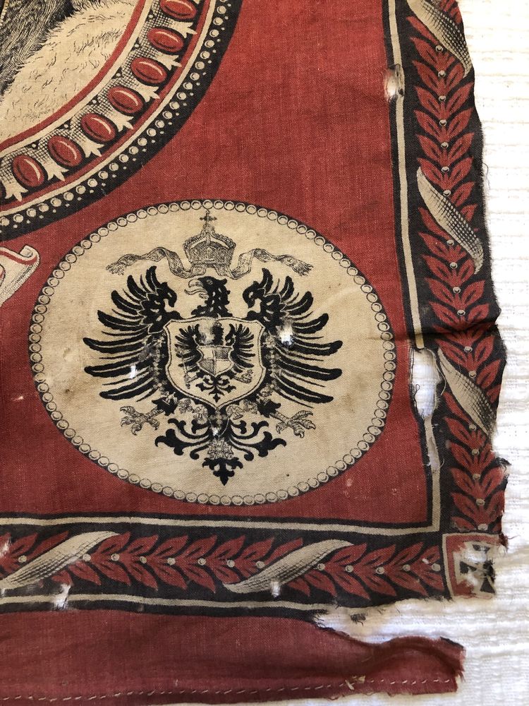 Kaiser Wilhelm II chusta pamiątkowa rarytas