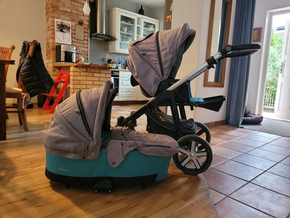 Uzywany wózek Husky Baby Design turkusowy