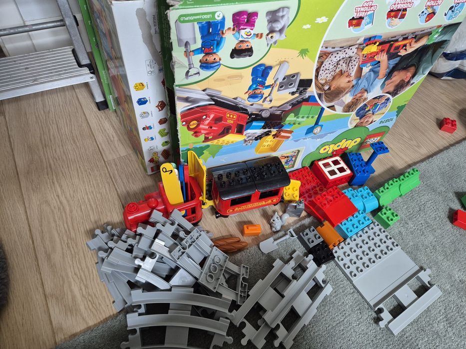 Lego duplo ciuchcią retro pociąg