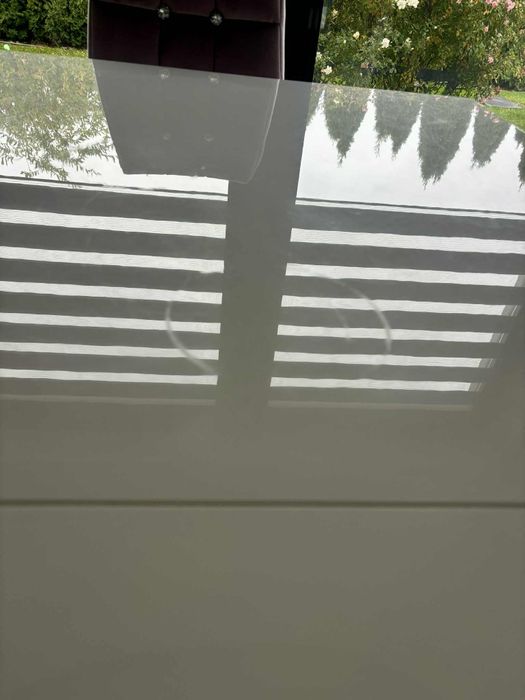 Stół biały w połysku jadalny rozkładany