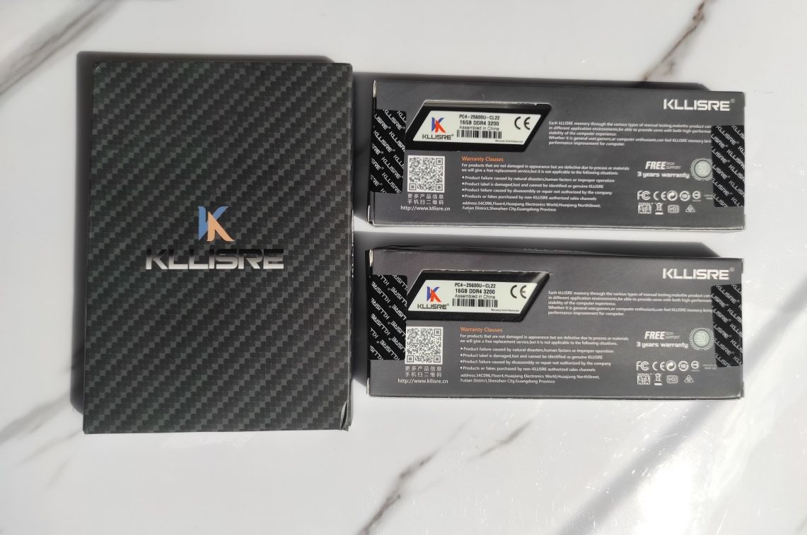 32 GB DDR4 kit  (2x16 ) Kllisre 3200 mhz оперативна пам'ять