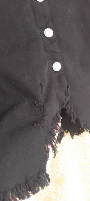 Spodnica jeansowe czarna rozm. 36(ale nie S, tylko taki  XXL)