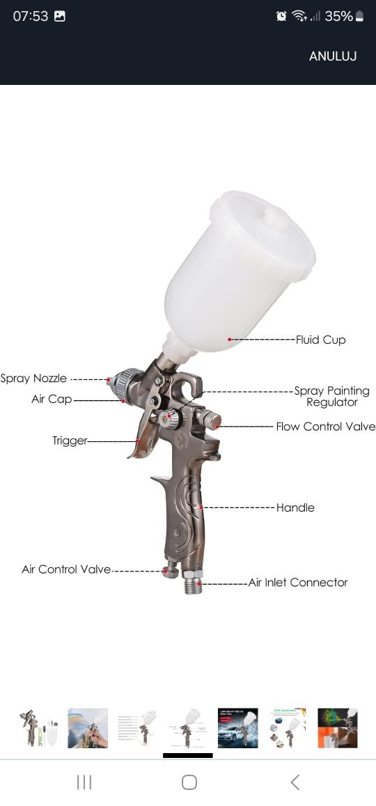 Pistolet do Malowania spray-gun
