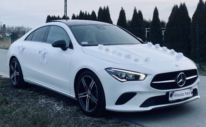 Nowy Przepiękny Biały Mercedes do Ślubu Wesele Auto Limuzyna Wynajem
