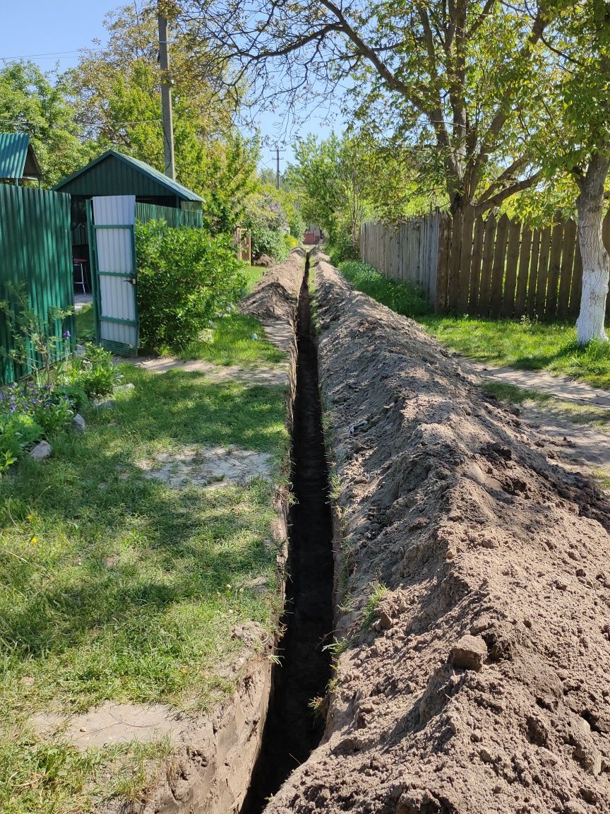 Копка,проколы,канализация,водопровод,септик,любые виды земляных работ