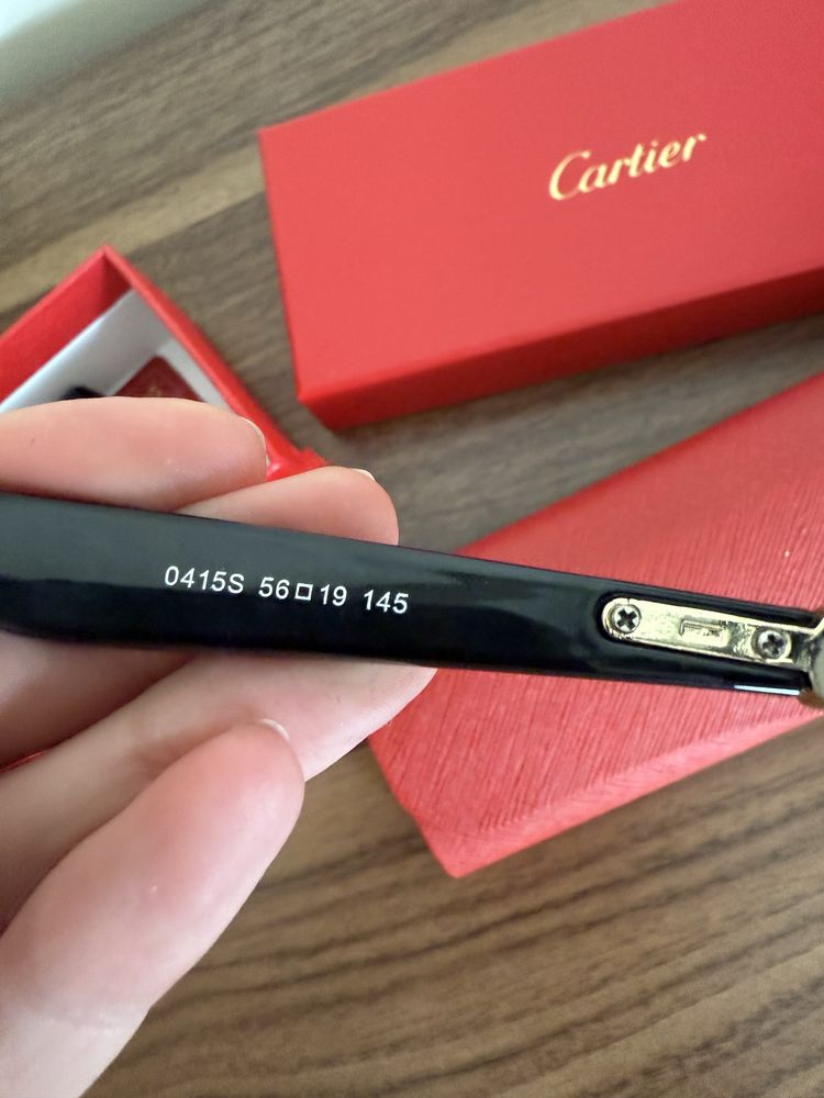 Okulary pilotki cartier uniseks pudełko etui