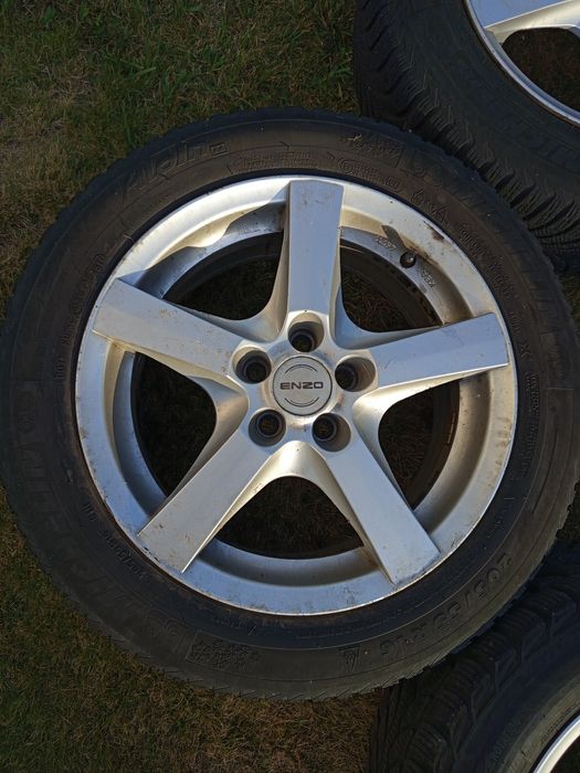 ALUFELGI ENZO KBA 45717 7Jx16H2 ET35 + opony zimowe 205x55xR16