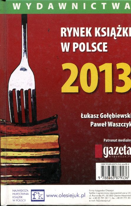 Rynek książki w Polsce 2013 Gołębiewski Waszczyk