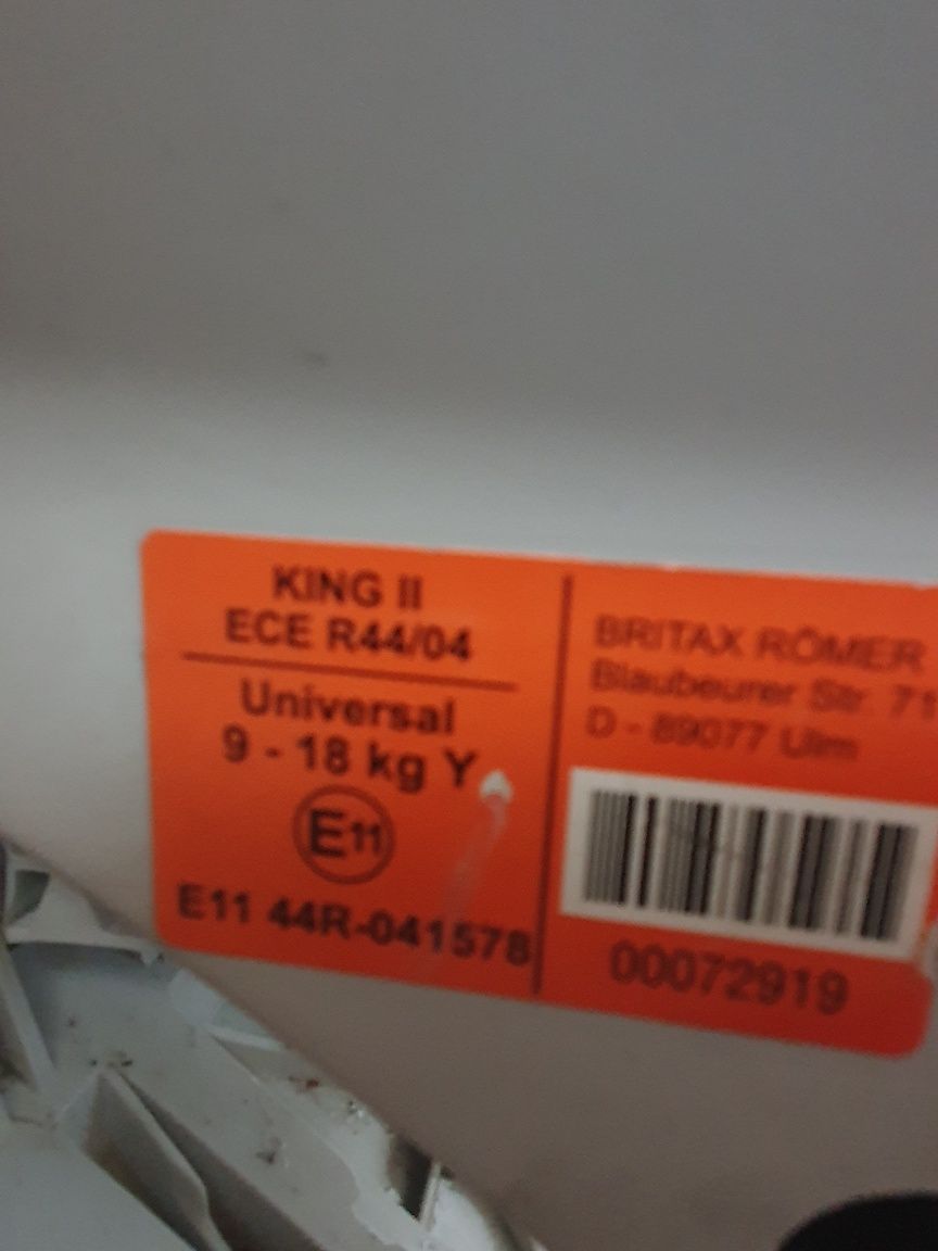 Fotelik samochodowy Britax Romer King II LS