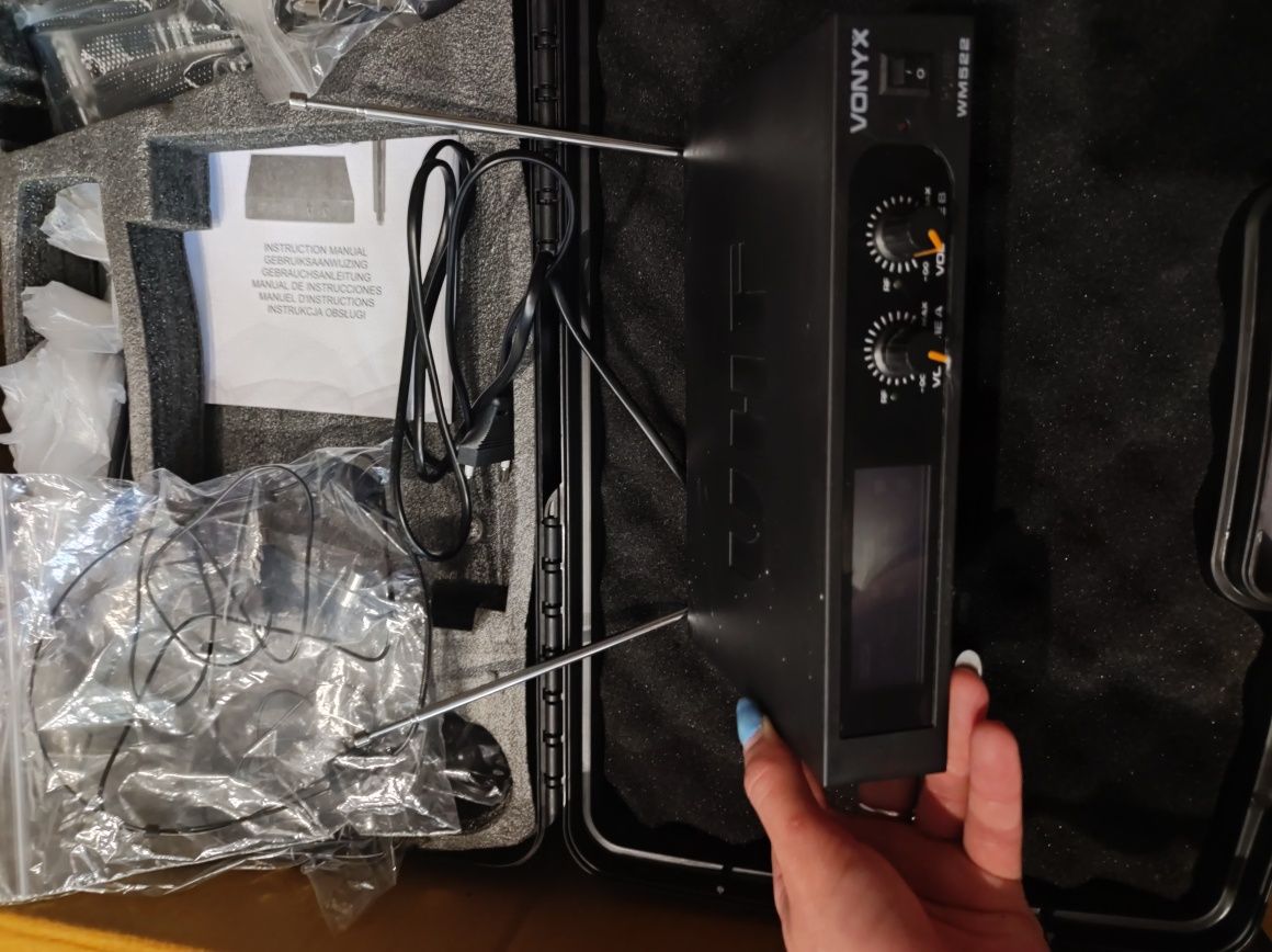 Zestaw mikrofonów nagłownych VHF Vonyx WM522B
