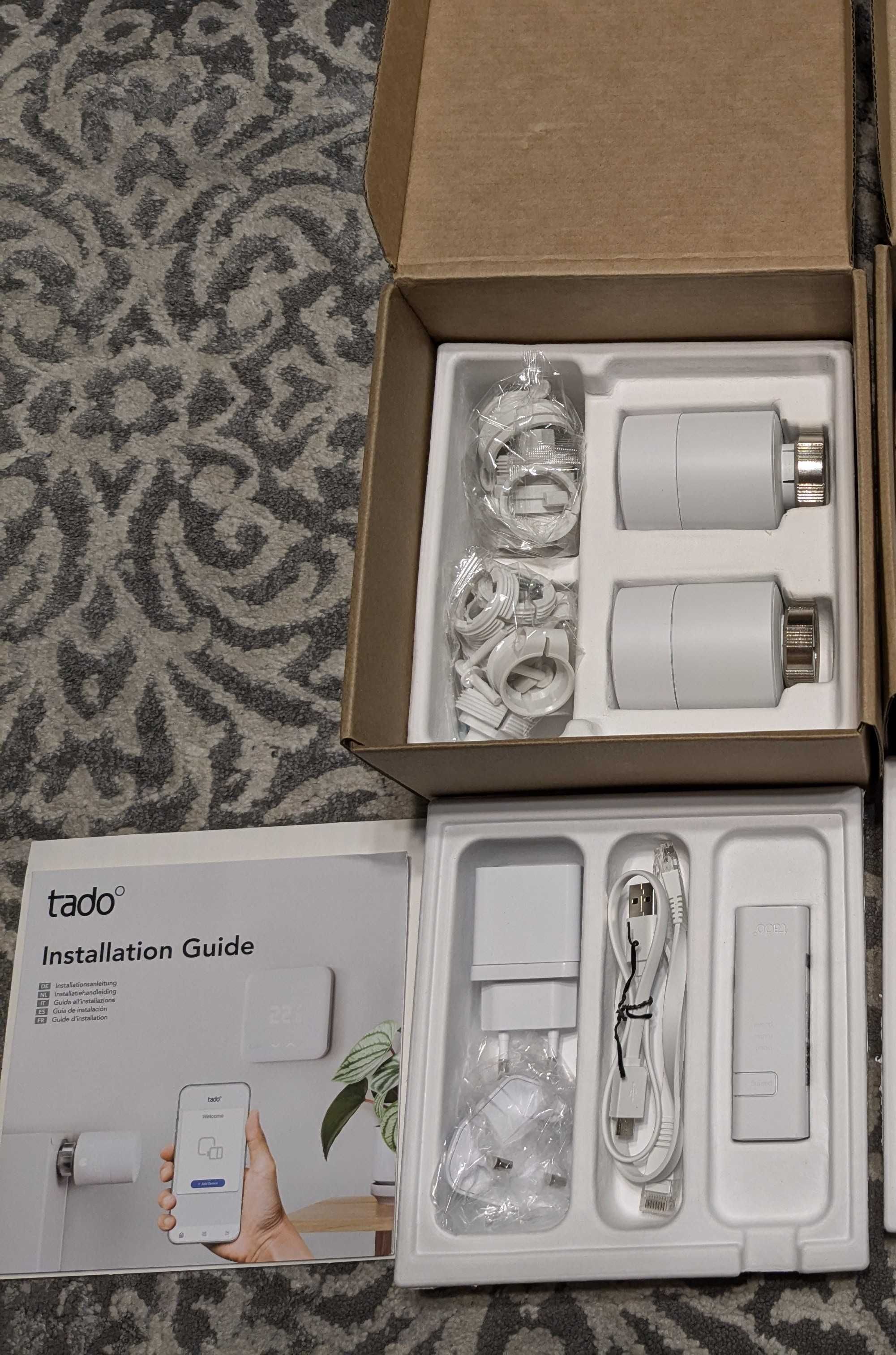 Zestaw Tado starter Kit V3+ : 2xgłowica,  mostek