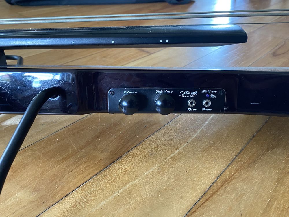 Kontrabas elektryczny Stagg EDB 3/4 + statyw + pokrowiec