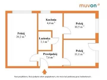 Mieszkanie 3 pokoje | 1 pietro | balkon | umeblowane