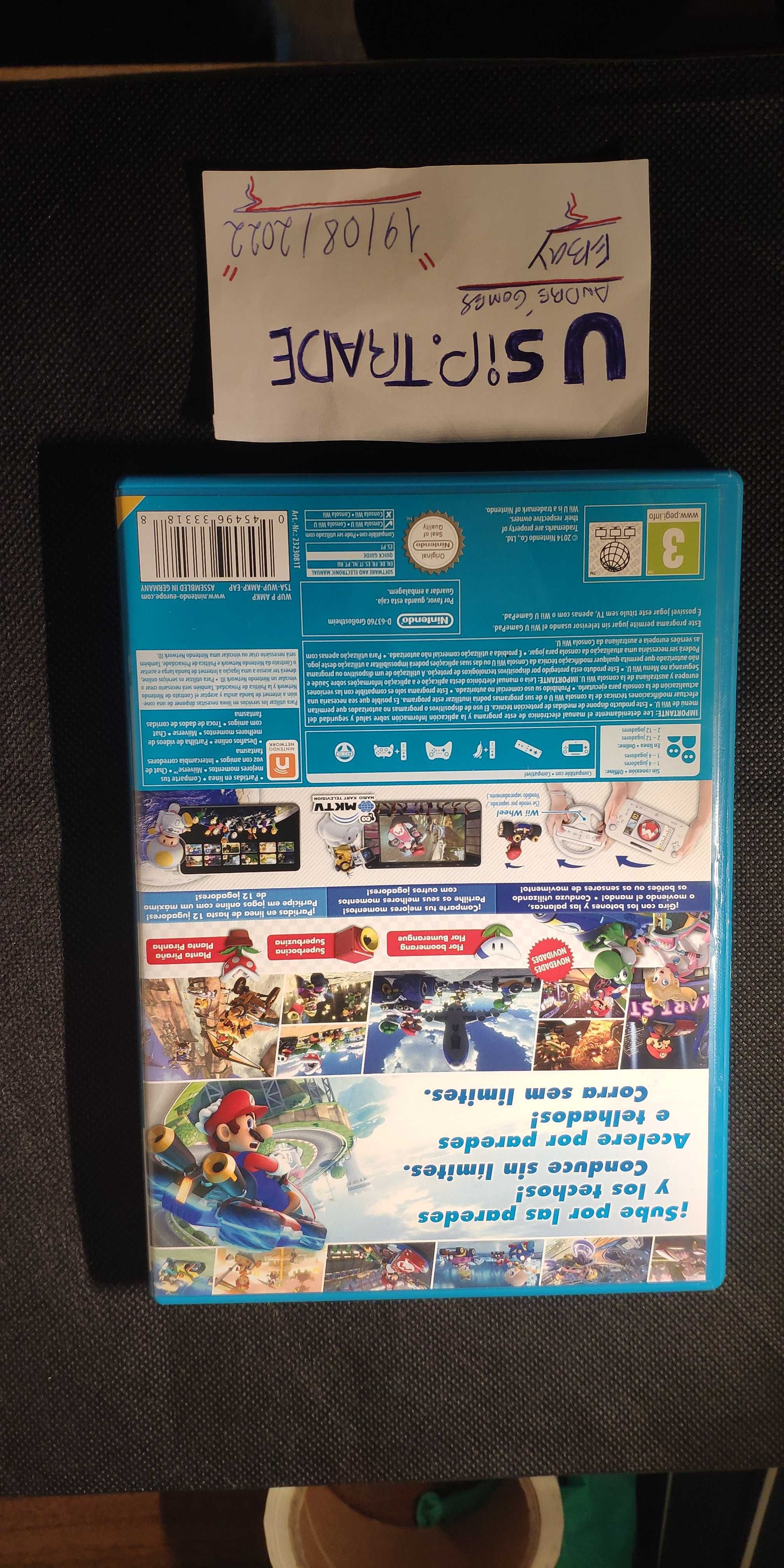 Mario Kart 8 (Wii U, 2014) - Apenas a caixa.