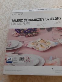 Talerz ceramiczny dzielony Smukee