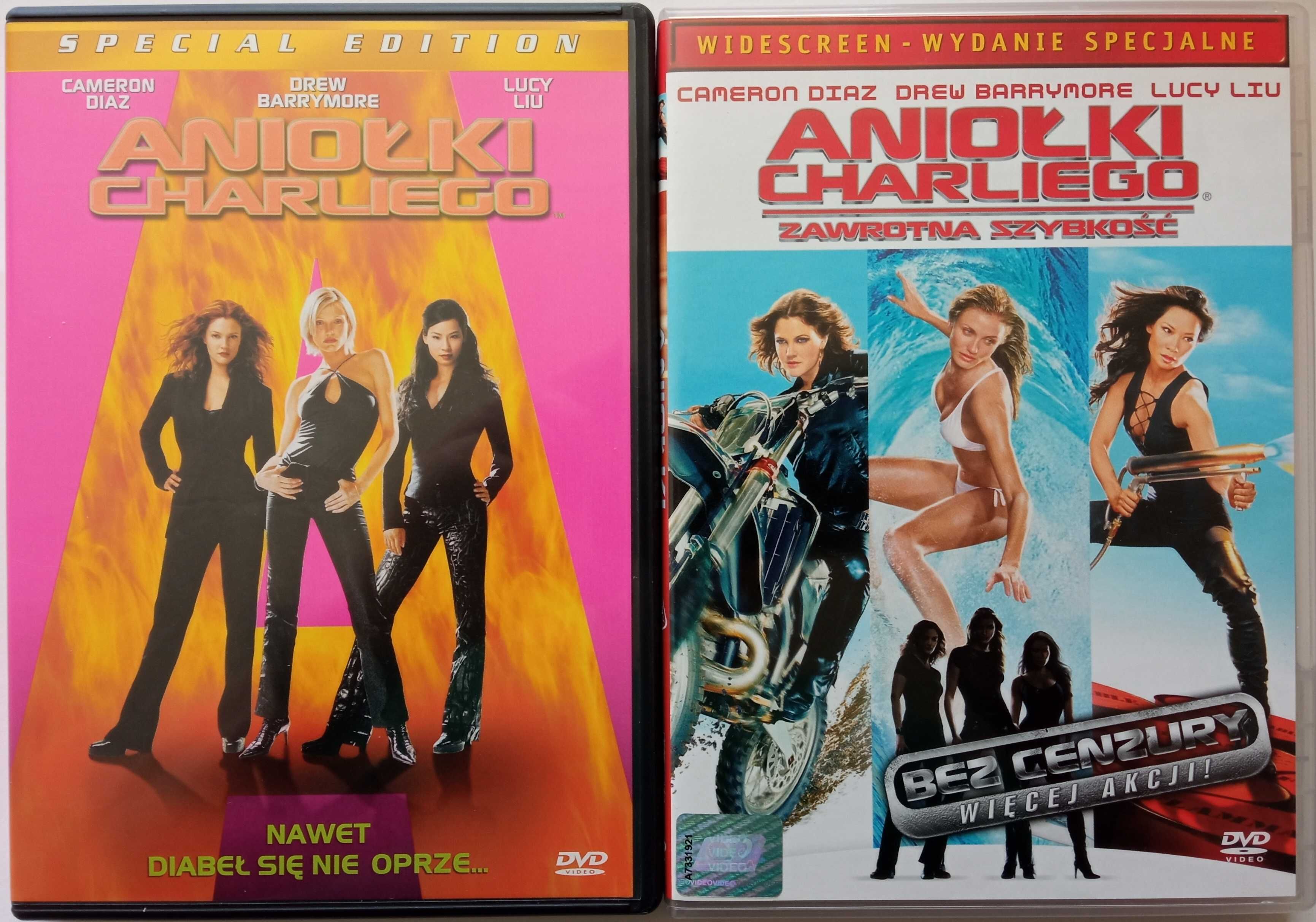 Aniołki Charliego 1&2 2DVD Cameron Diaz, Lucy Liu