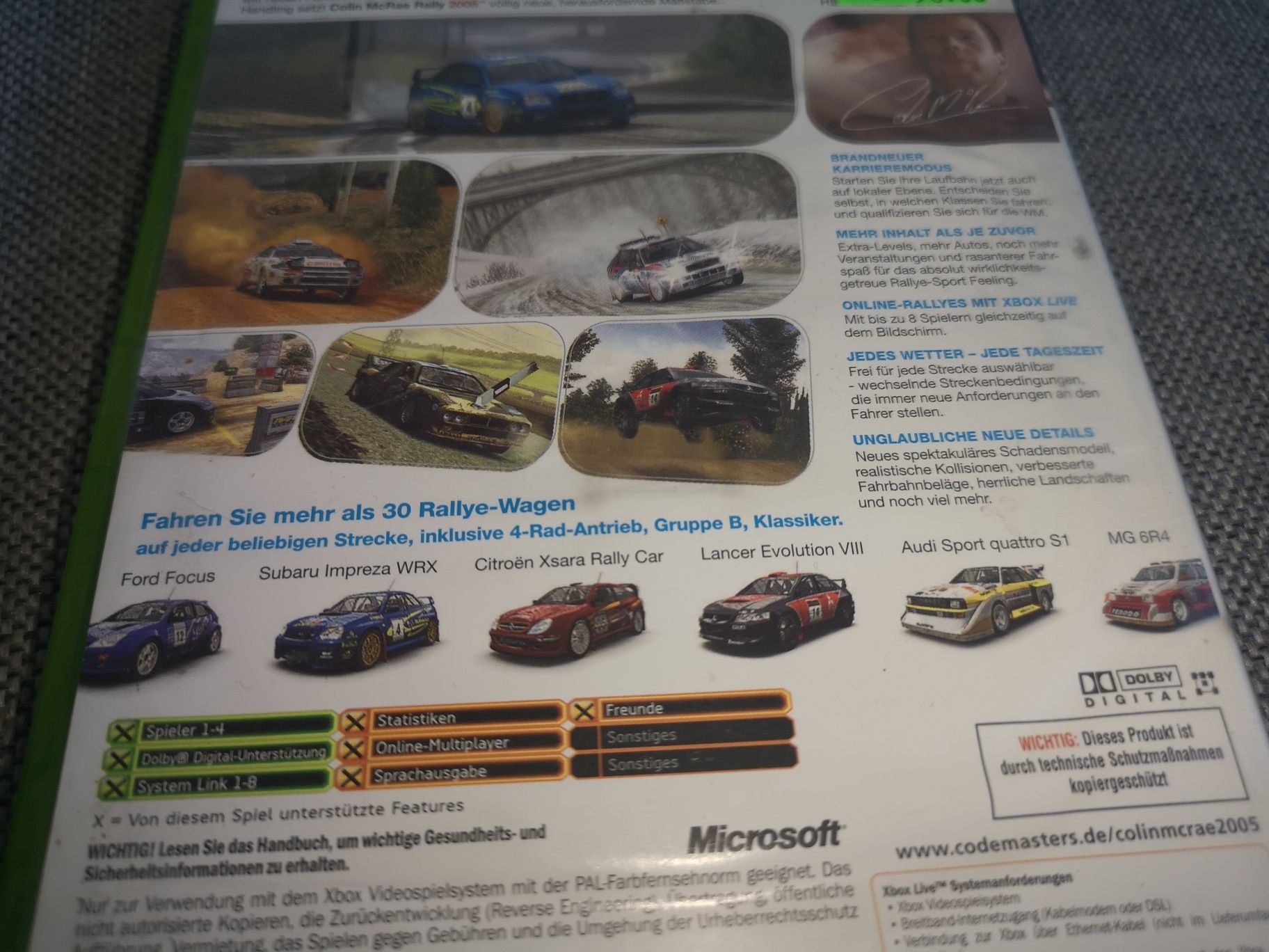 Colin McRae Rally 2005 XBOX CLASSIC gra ANG (stan bdb) kioskzgrami)