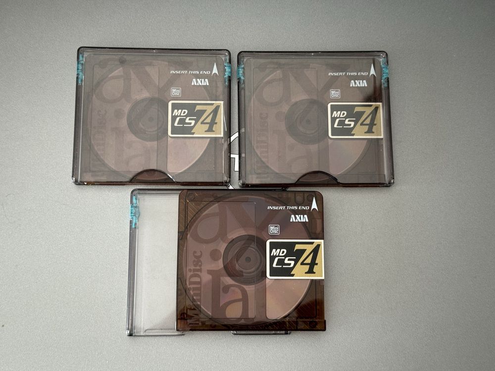 Minidisc Axia MD CS 74 - 3 szt - jak nowe