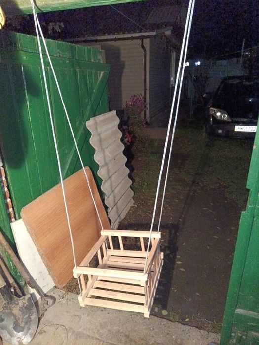 Гойдалка качеля дитяча дерев'янна