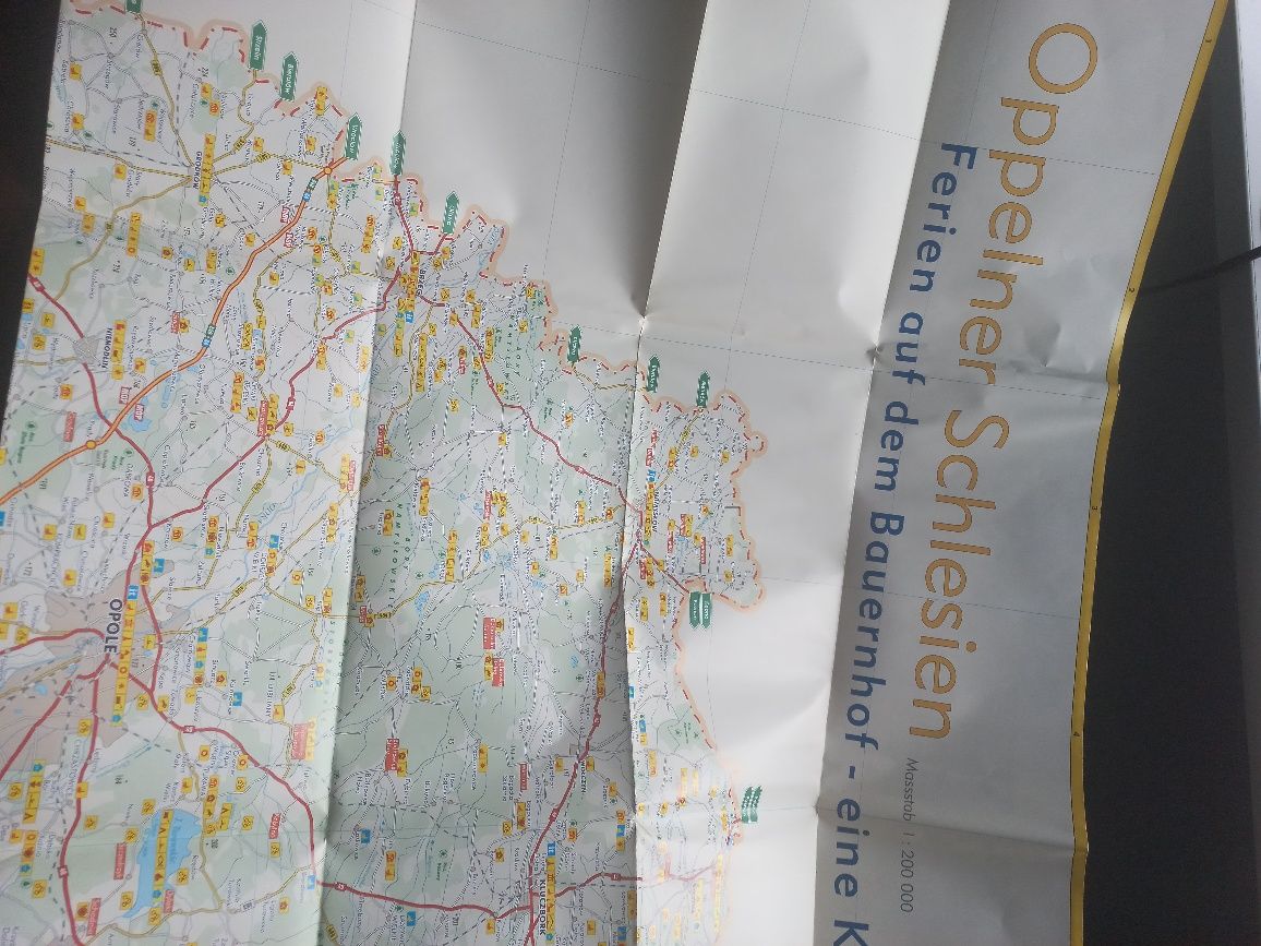 Mapa województwo opolskie Opole Oppelner