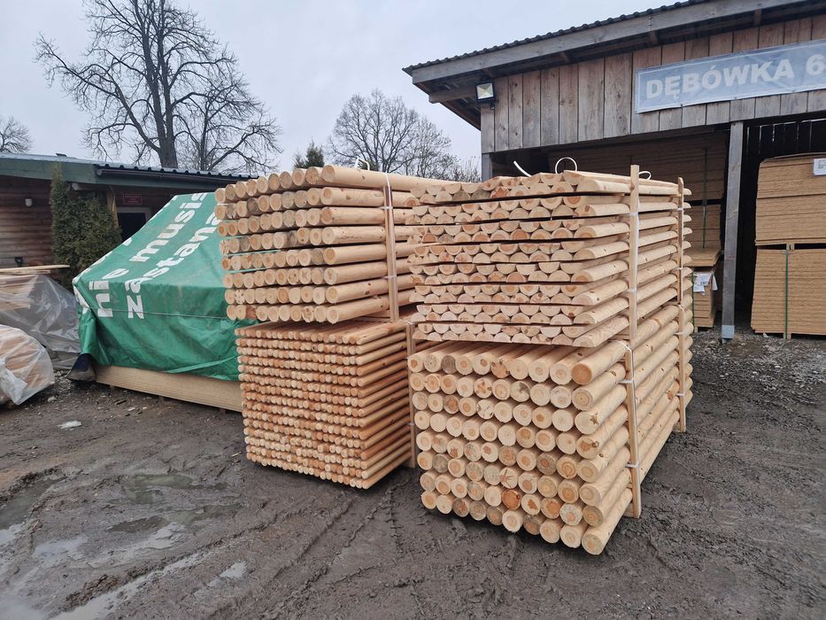 Palisada paliki do drzewek ostrzone wałki kołki 2,5m