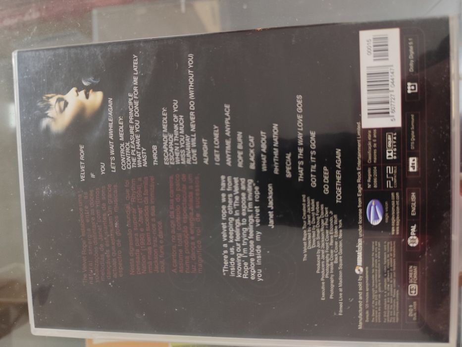 DVD Janet Jackson The Velvet Rope Tour LIVE