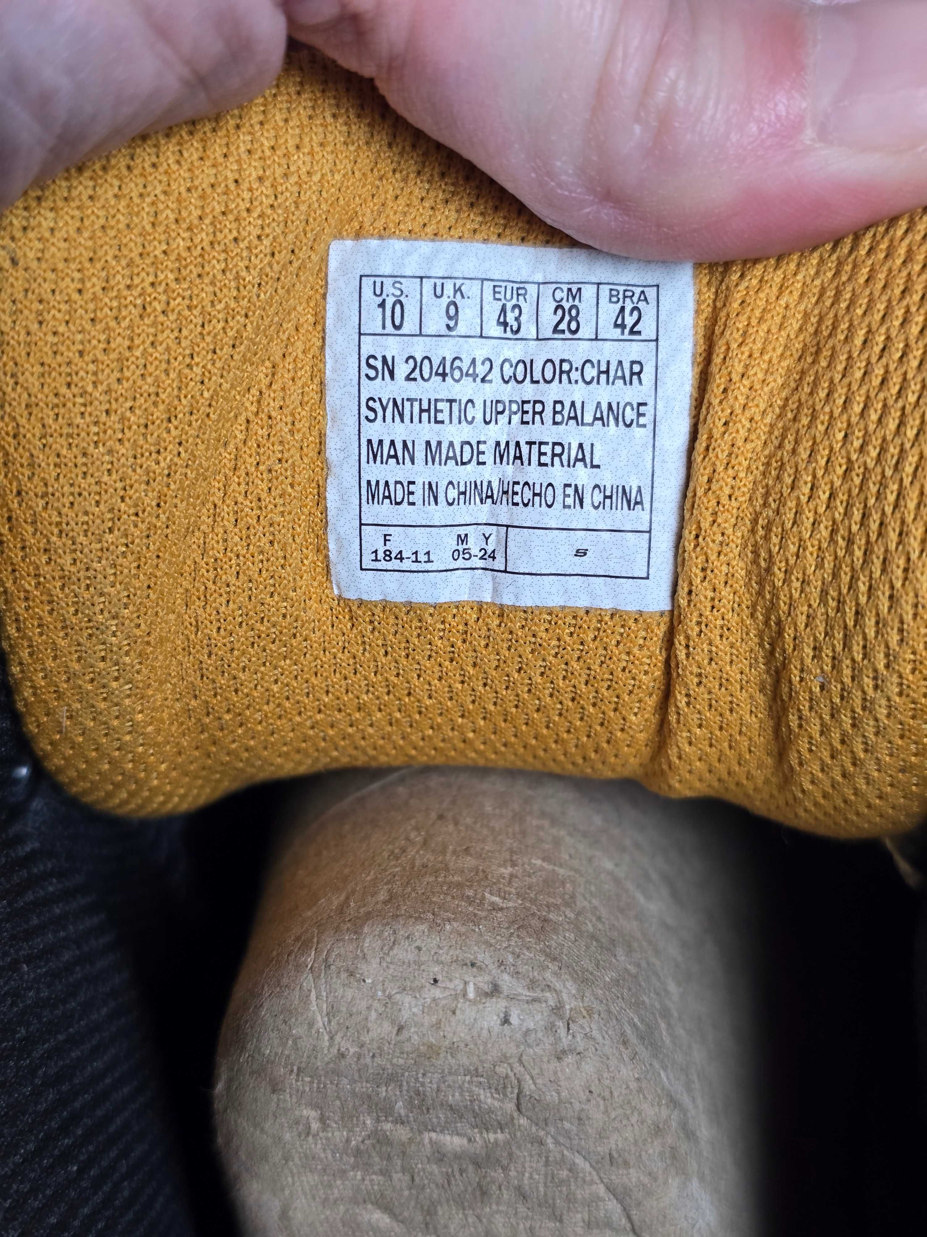 Buty męskie trekkingowe outdoor Skechers 43 szare  za kostkę sportowe