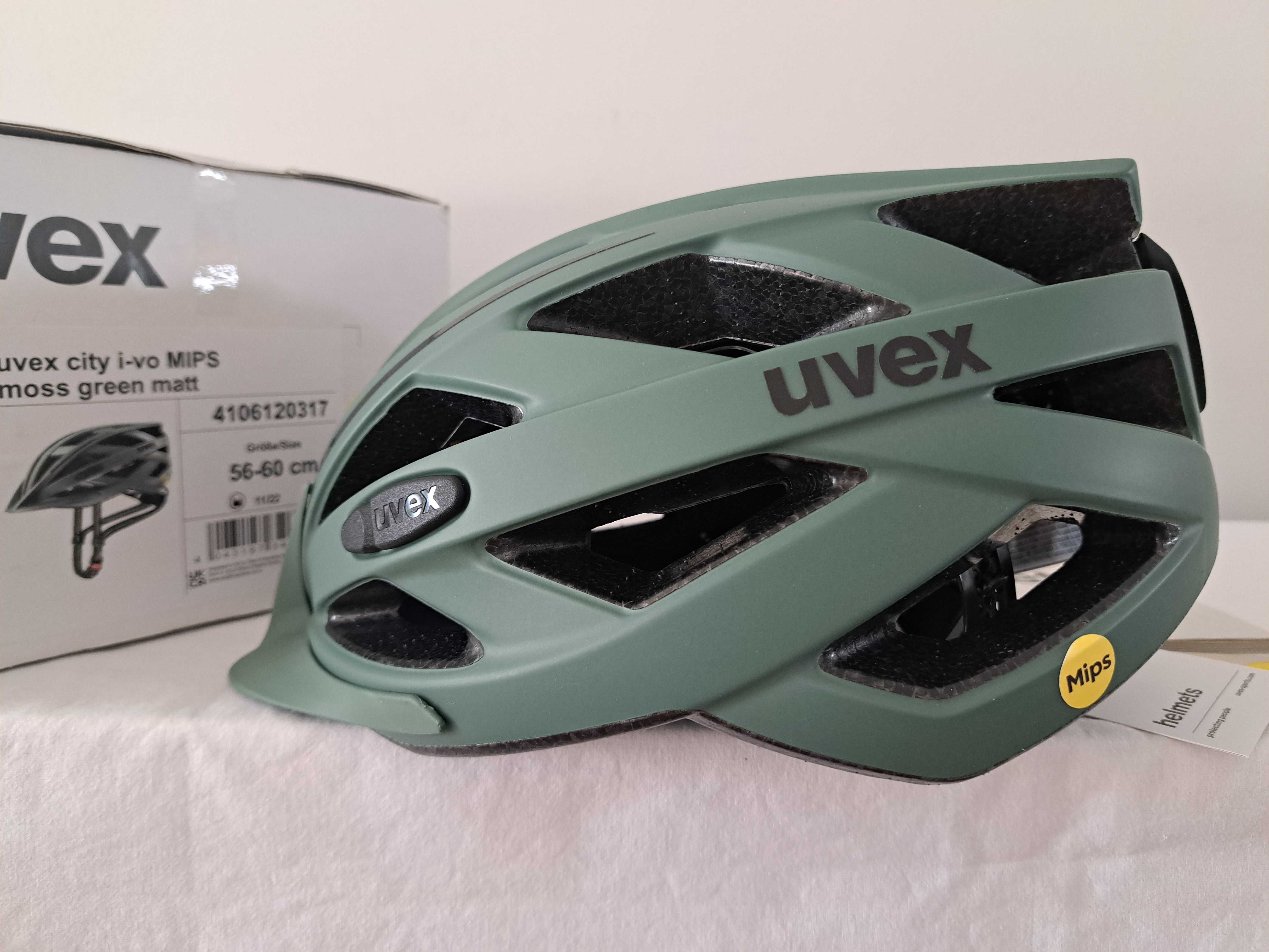 Kask rowerowy Uvex City I-vo MIPS Moss Green Matt L 56-60cm