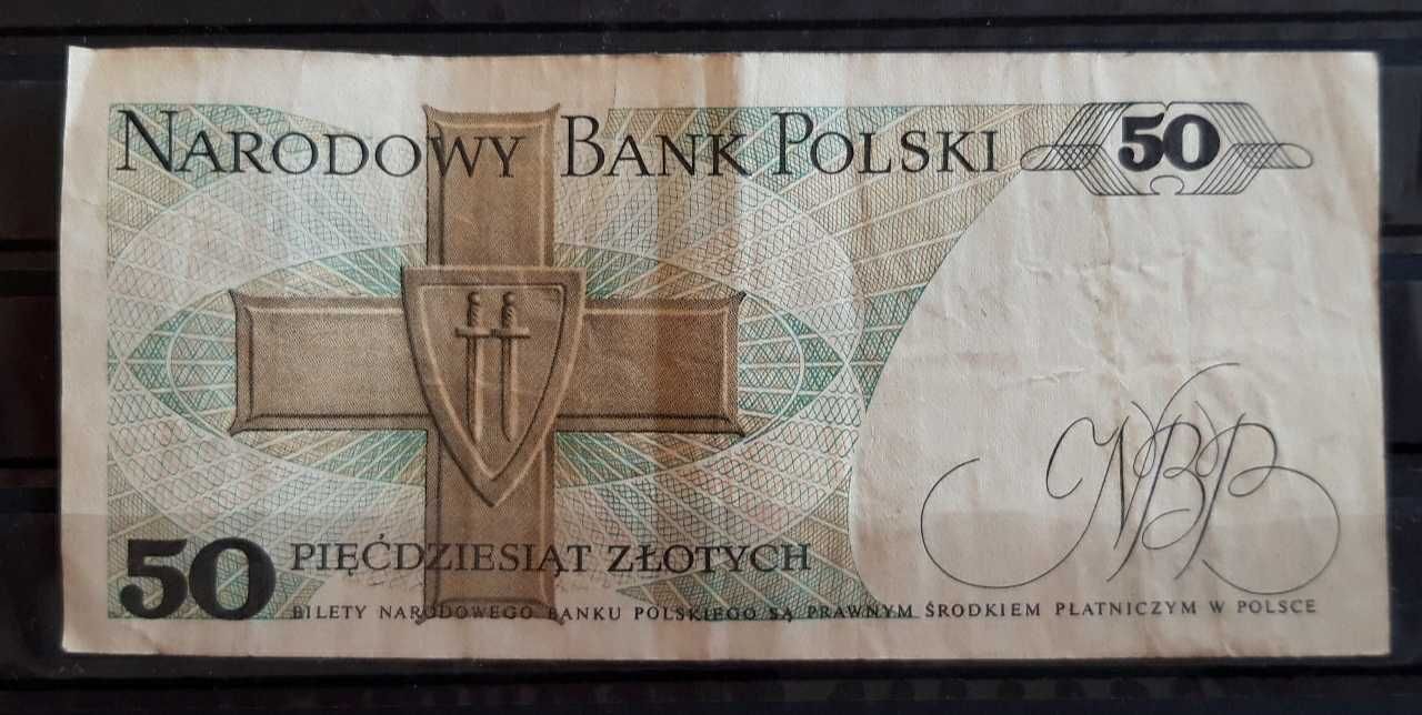 Banknot PRL 50 zł. Seria GR.