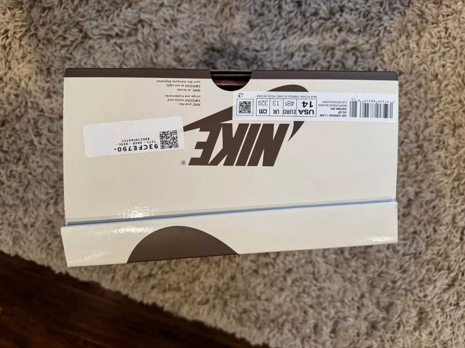 Jordan 1 Retro Low OG SP Travis Scott Olive R.44