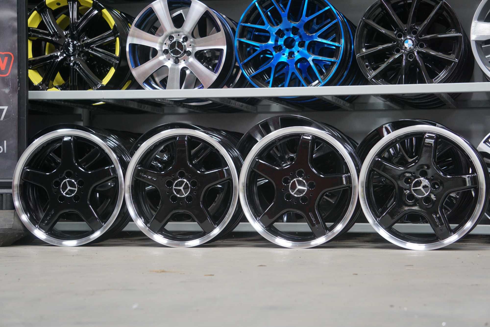 Alufelgi oryginał Mercedes AMG W211 8Jx18 et30 cb66,6 czarne, rant