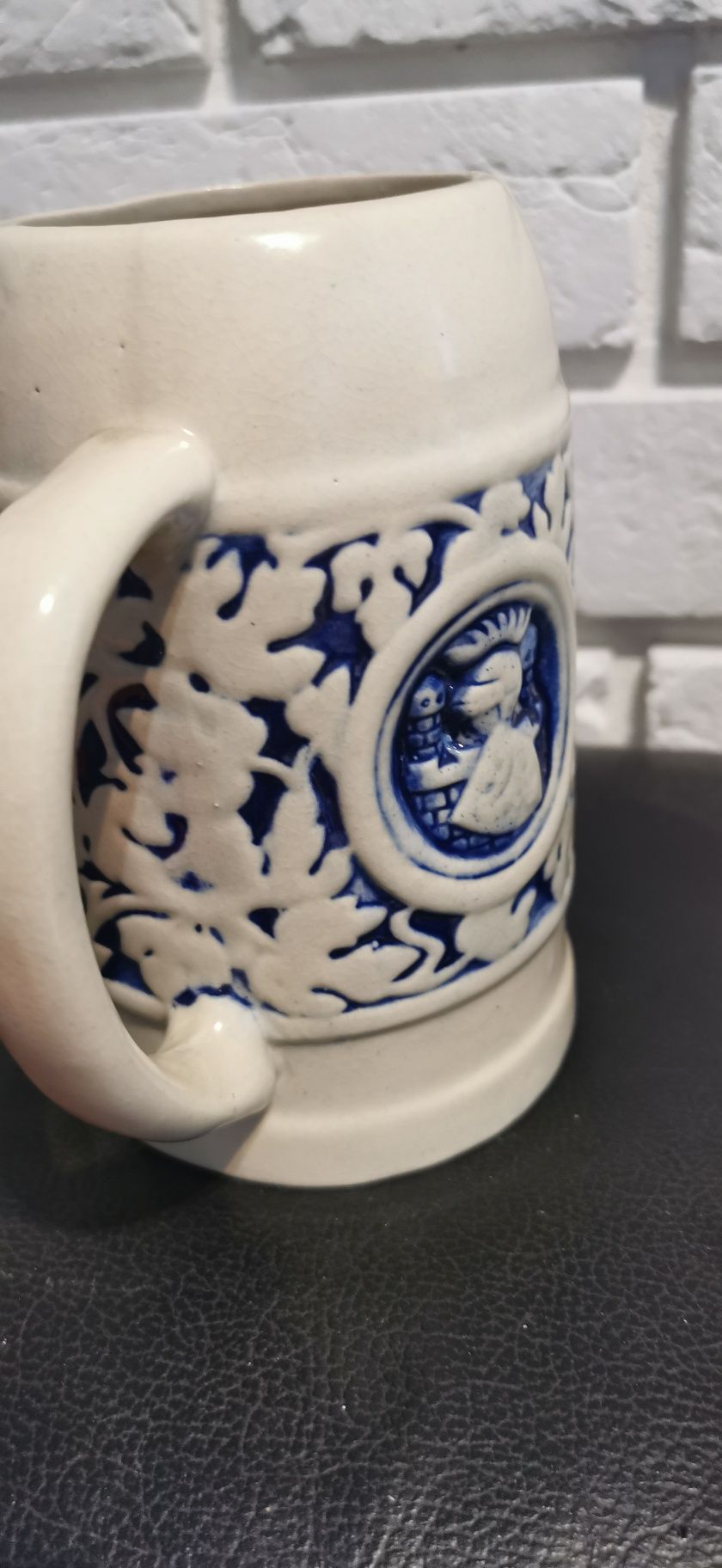 Kufel kolekcjonerski do piwa porcelana Konin Włocławek