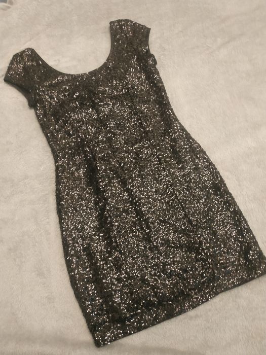 Платье пайетка h&m