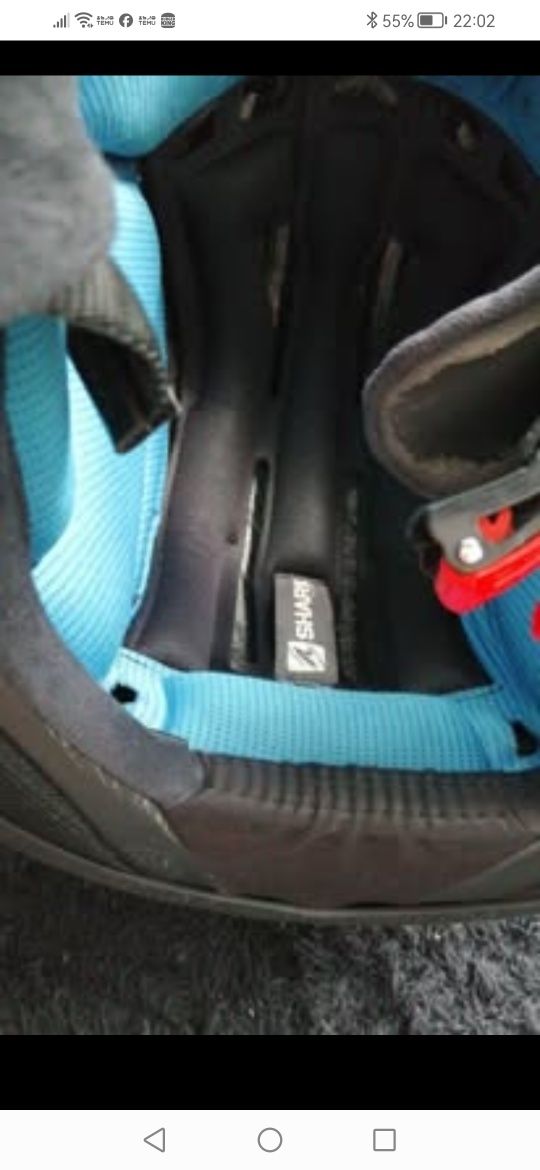 Capacete Shark cinzento