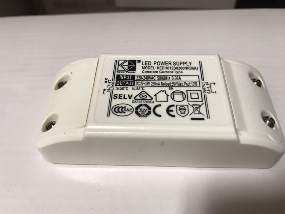 Драйвер 260mA 27-38VDC 10w