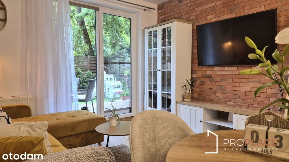 Klimatyczne 2 pokoje z ogródkiem - wyposażone