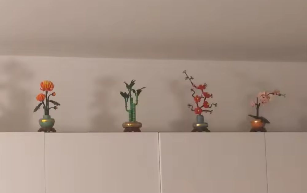 Nowe klocki bukiet kwiat śliwy kompatybilne z Lego