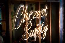 Napis neon, ledon Chrzest Święty - wolne terminy 2025!