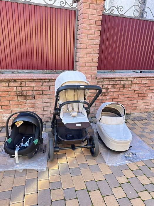 Коляска Cybex balios S Lux 3 в 1 Stone grey і Anton B2 i-Size 2024