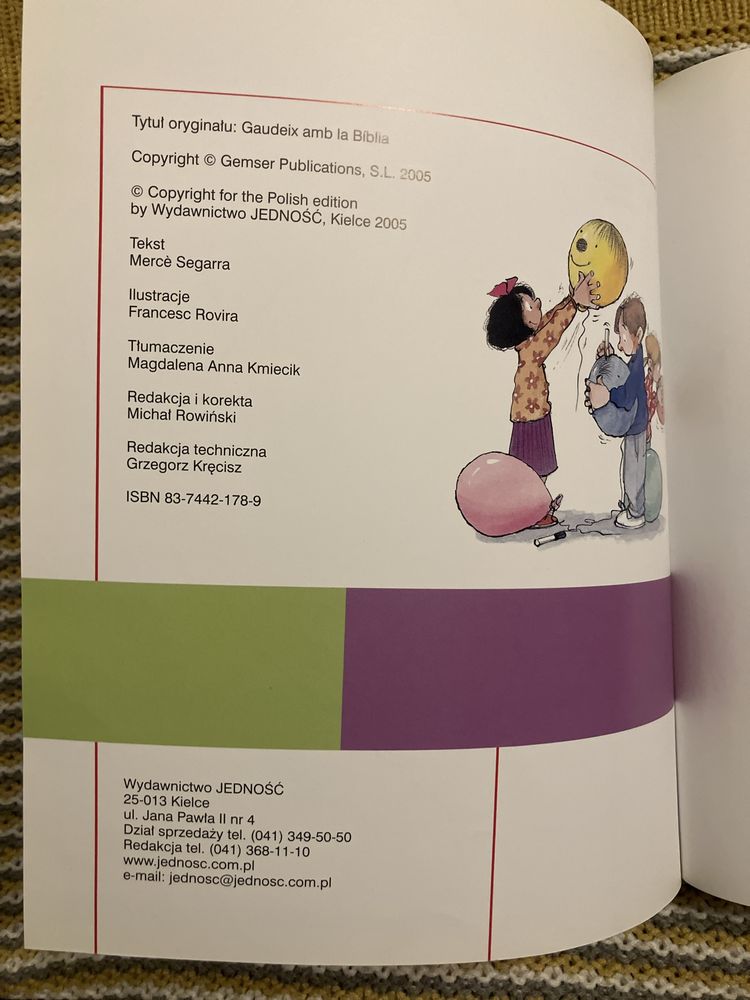 Merce Segarra - Biblia dla najmłodszych Gry Zabawy o tematyce biblijne