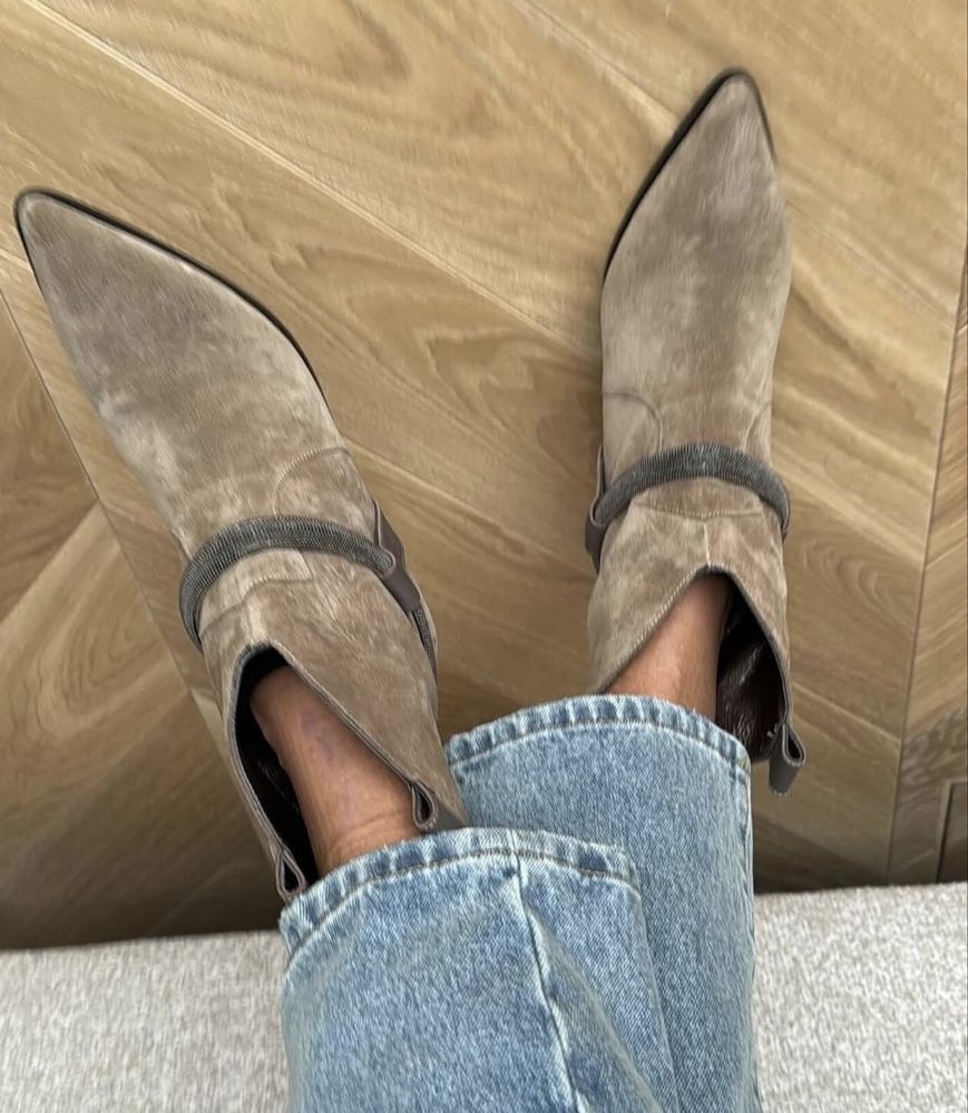 Brunello Cucinelli botki w bezu 39